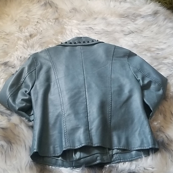 Blue Biker Jacket - Picture 8 of 13